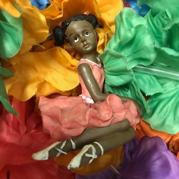 Ballerina Black/Afro-American Miniature Statue - Picture 1 of 16